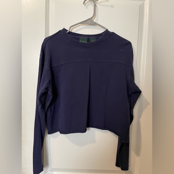 Blue cropped long sleeve - Picture 2 of 2